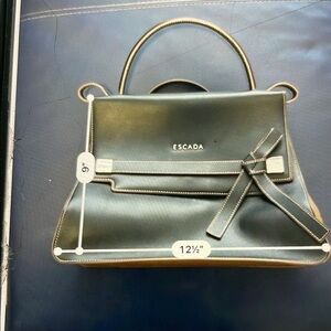 Escada Black Leather Handbag